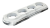 фото рамка 4-местная овал цвет белый прованс