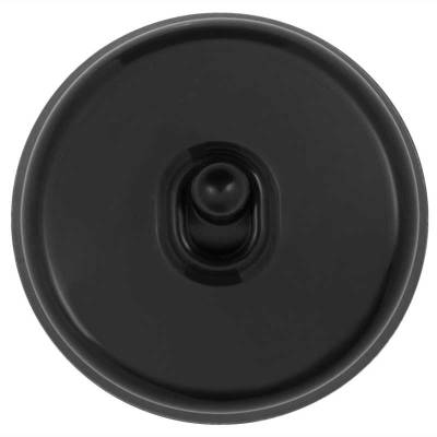 пластиковый выключатель 1-кл. перекрестный, пластик, (тумблерный), черный, в1-233-23, bironi