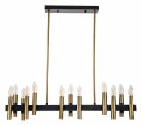 Люстра на штанге Indigo Cero 13009/12PL Black фото