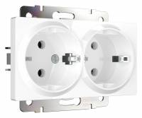 Розетка двойная с заземлением без рамки Werkel белый W1172001 фото