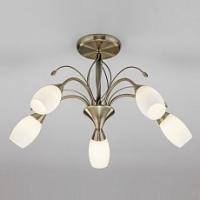 Люстра на штанге Eurosvet Ginevra 30280/5 античная бронза фото