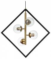 Подвесная люстра Indigo Faccetta 13005/A/4P Black фото