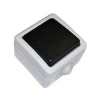 EF600SW Выключатель 2-полюсный одноклавишный,10A, схема 2. Цвет Серый. LK Studio (ЛК Студио). 80004 фото