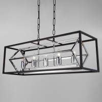Подвесной светильник Eurosvet Crate 70122/5 черный фото
