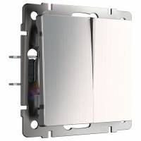 Выключатель двухклавишный без рамки Werkel W112 4 W1120002 фото