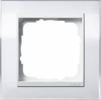 фото 211723 - gira event clear рамка на 1 пост, белая глянцевая, центральная вставка белая