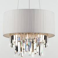 Подвесной светильник Eurosvet Amantea 10122/6 хром/прозрачный хрусталь Strotskis Smart фото