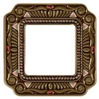 фото рамка одинарная fede toscana firenze цвет: светлая бронза/palace