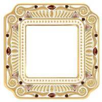 фото рамка одинарная fede toscana firenze цвет: 		светлое золото-белая патина/palace
