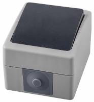 Выключатель одноклавишный влагозащищенный Stekker Велена 32752 фото