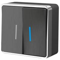 Выключатель двухклавишный с подсветкой Werkel Gallant 3 W5020104 фото