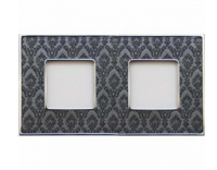 фото рамка 2-поста fede vintage tapestry цвет:			серебро гобелен