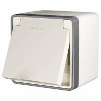 Розетка влагозащищенная с заземлением и шторками Werkel Gallant 2 W5071203 фото