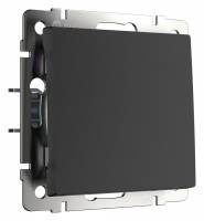 Выключатель одноклавишный без рамки Werkel черный матовый W1110008 фото