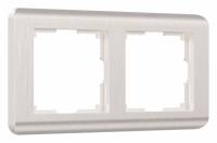 Рамка на 2 поста Werkel Stream перламутровый W0022113 фото