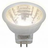 LED-MR11-3W/WW/GU4/220V GLZ21TR  Лампа светодиодная, 220V. Прозрачная. Теплый белый свет (3000K). Картон. ТМ Uniel.