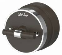 Выключатель одноклавишный с корпусом Werkel Vintage мокко, хром W5812052 фото