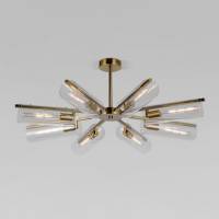 Люстра на штанге Eurosvet Trompeta 70144/8 латунь фото