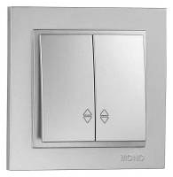Выключатель проходной двухклавишный Mono Electric Despina 102-212123-111 фото