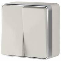 Выключатель двухклавишный Werkel Gallant 2 W5020003 фото