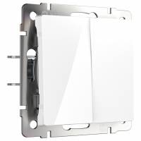 Выключатель двухклавишный без рамки Werkel W112 4 W1122001 фото