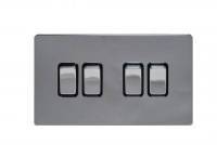 фото 4-клавишный проходной выключатель, цвет: ледяной шифон