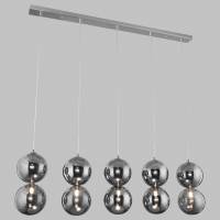 Подвесной светильник Eurosvet Selisa 50092/5 хром/дымчатый фото