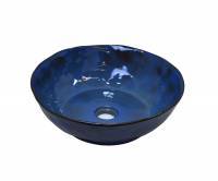 Раковина-чаша на столешницу Salamander 2000 сине-коричневый фото