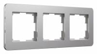 Рамка на 3 поста Werkel Platinum алюминий W0032606 фото