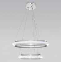 Подвесной светильник Eurosvet Imperio 90241/2 белый/ серебро Smart фото