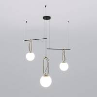 Подвесная люстра Eurosvet Riche 70143/3 черный фото