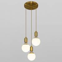 Подвесной светильник Eurosvet Bubble 50151/3 латунь фото