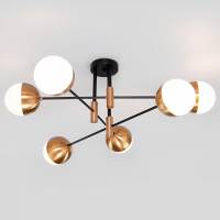 Потолочная люстра Eurosvet Nuvola 70129/6 латунь фото