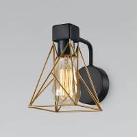 Бра Eurosvet Trappola 70107/1 черный/латунь фото