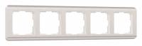 Рамка на 5 постов Werkel Stream перламутровый W0052113 фото