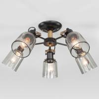 Потолочная люстра Eurosvet Astor 70111/5 черный фото