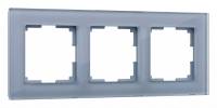 Рамка на 3 поста Werkel серый,стекло W0031115 фото