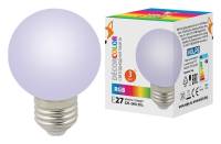 Лампа светодиодная Volpe  E27 3Вт K LED-G60-3W/RGB/E27/FR/С фото