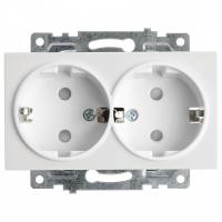 Розетка с заземлением и шторками, без рамки Stekker Катрин 39574 фото