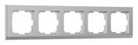 Рамка на 5 постов Werkel серебряный W0051806 фото