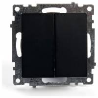 Выключатель двухклавишный без рамки Stekker Катрин 39606 фото