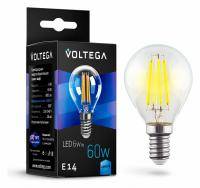 Лампа светодиодная Voltega Crystal E14 6Вт 4000K VG10-G1E14cold6W-F