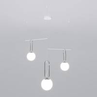 Подвесная люстра Eurosvet Riche 70143/3 белый фото