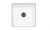 фото поворотный выключатель перекрестный (с 3-х мест)  цвет: белый