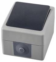 Выключатель одноклавишный влагозащищенный Stekker Велена 32756 фото