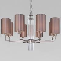 Подвесная люстра Eurosvet Soffio 60134/8 никель фото