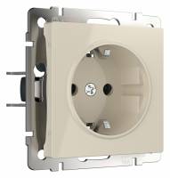 Розетка с заземлением без рамки Werkel Слоновая кость W1171003 фото
