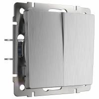 Выключатель двухклавишный без рамки Werkel W111 1 W1120009 фото