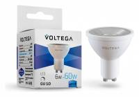 Лампа светодиодная Voltega Simple GU10 6Вт 4000K VG2-S1GU10cold6W-D фото