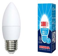 Лампа светодиодная Volpe  E27 11Вт 4000K LED-C37-11W/NW/E27/FR/NR картон фото